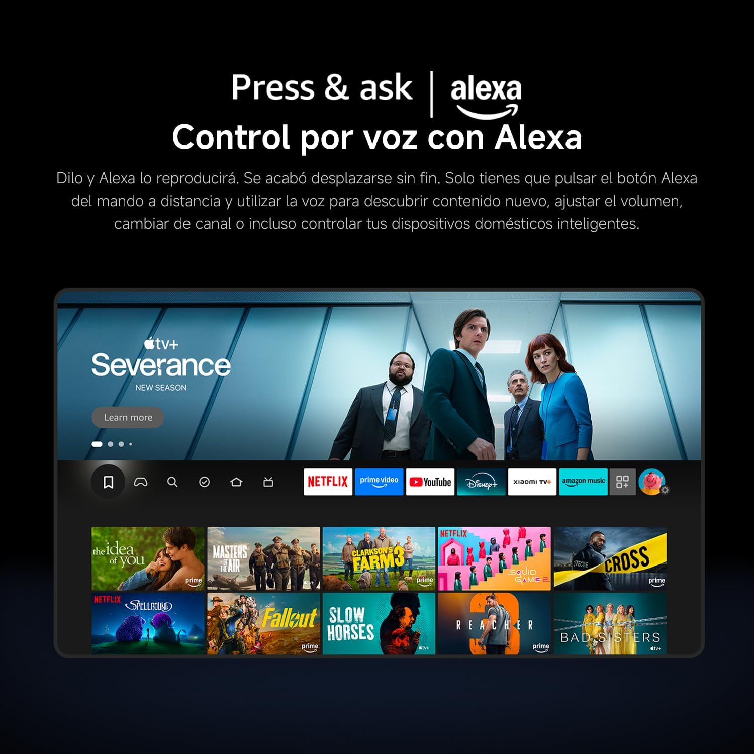 F 50 TV, 50 Inch (127 cm), 4K UHD, Smart TV, Fire TV, Alexa Voice Control, HDR10, MEMC, Game Boost Mode 120Hz, 2GB+32GB, Compatible with Apple AirPlay, 2025