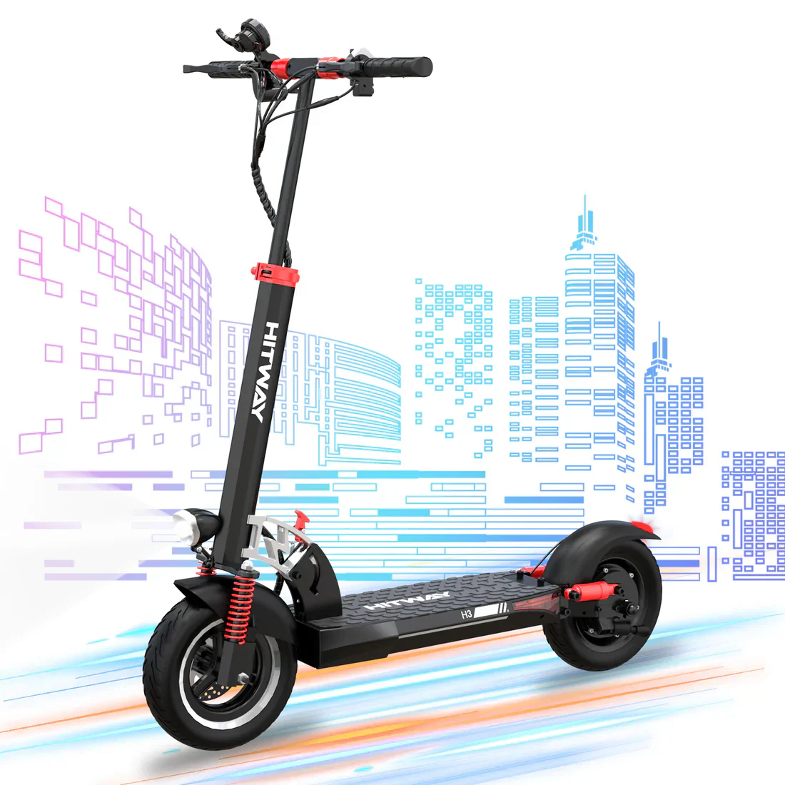 HITWAY HB24 e-scooter met zitting �C 800W motor, 48V accu