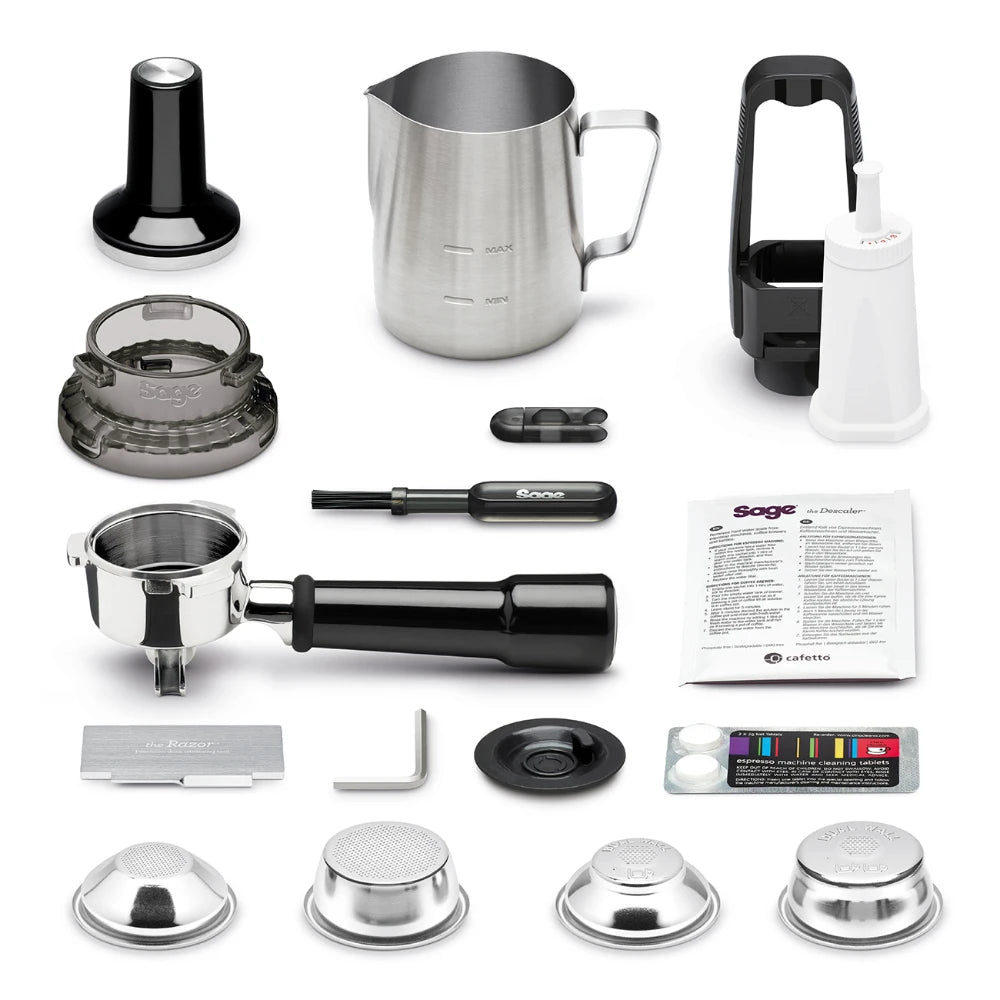 Sage The Barista Pro Espresso Coffee Machine - Black Truffle | SES878BTR4GEU1