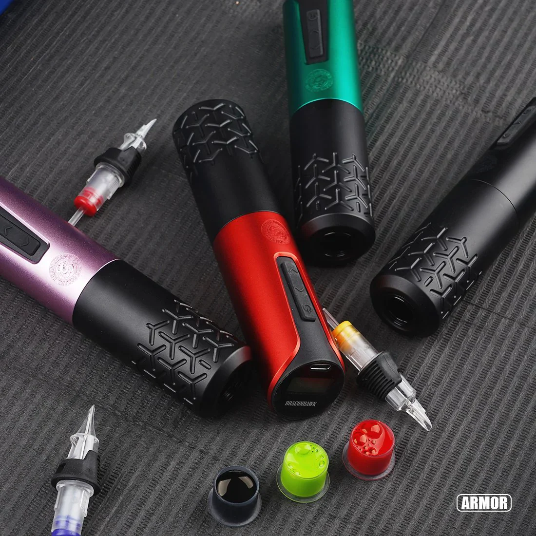 Máquina de Tatuaje Rotativa Inalámbrica Dragonhawk con Baterías Reemplazables