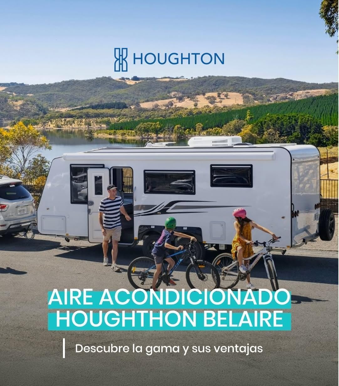 Belaire H2000K WLAN-Decken-Klimaanlage, 2,0 kW, Umkehrzyklus, 230 VAC, für Wohnmobil und Wohnwagen, Wohnmobil, effiziente Kühlung, Fernbedienung, LED-Display