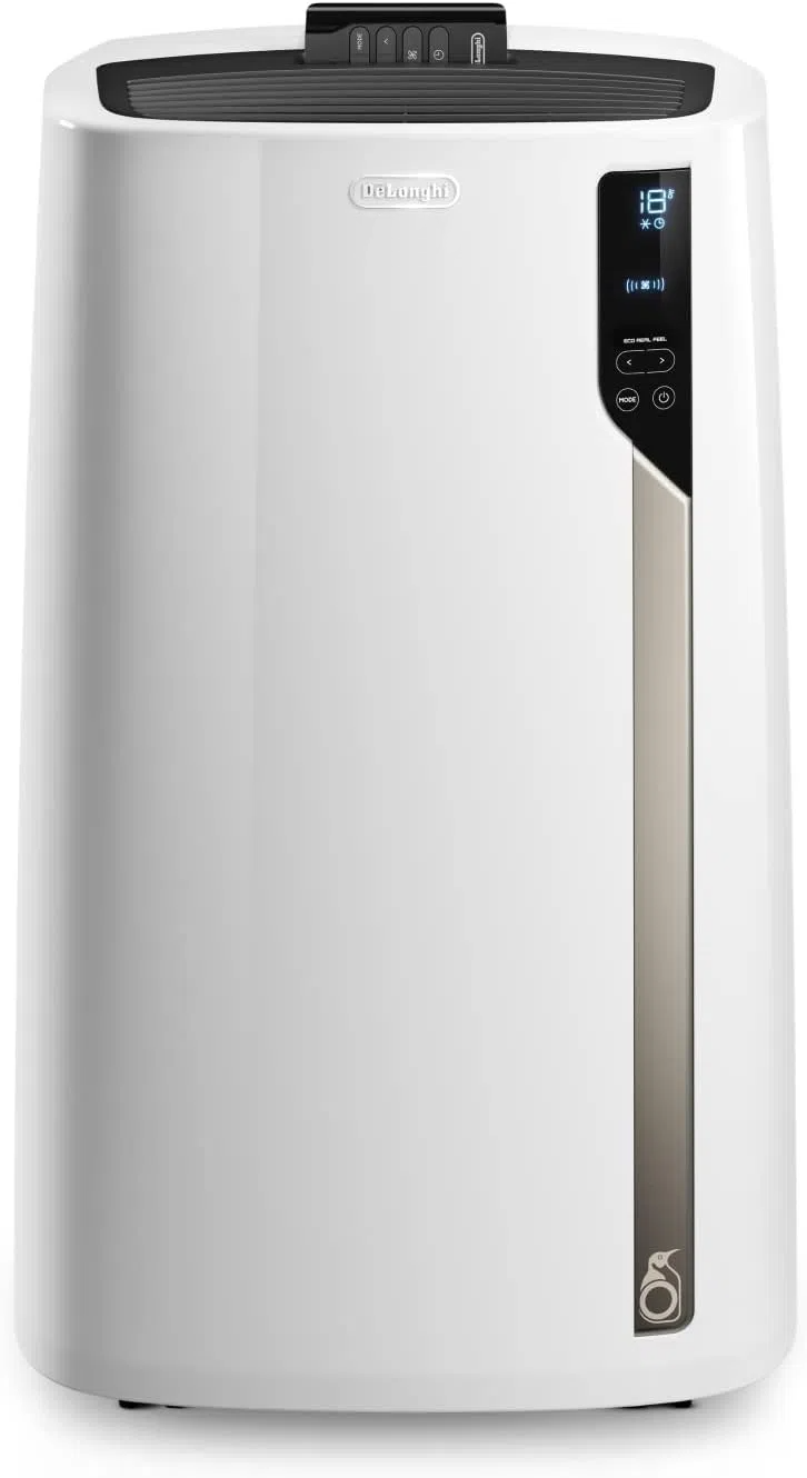 2026 Pingüino PACEL98 ECO Silent Aire Acondicionado Portátil Silencioso con Tecnología Eco Real Feel, Interfaz Digital, Función Deshumidificadora, 2.7 kW, 64 dB, Plástico, Blanco, Clasa A, 100m3
