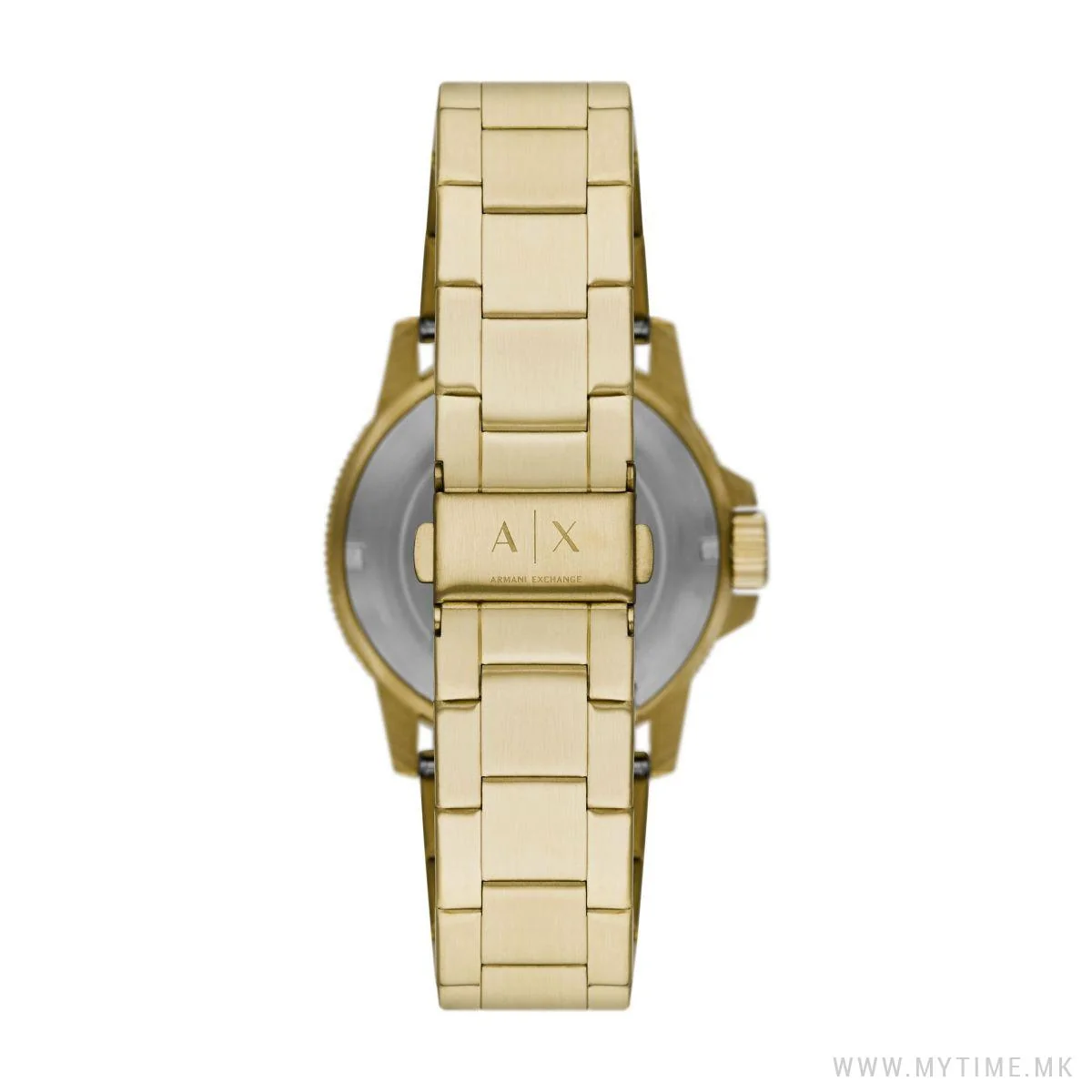 Armani Exchange Leonardo Gold Analog Black Bezel Men's Watch - AX1854