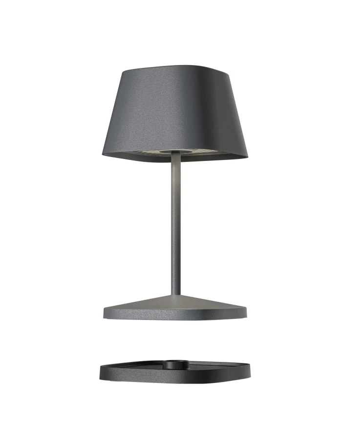 VilleroyBoch Tischleuchte NEAPEL RC, Anthrazit