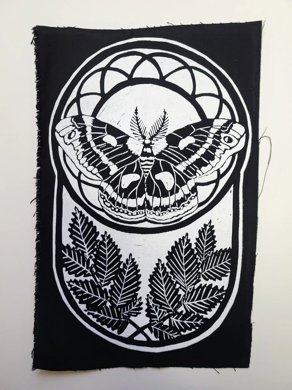 Cerecopia Moth Back Patch