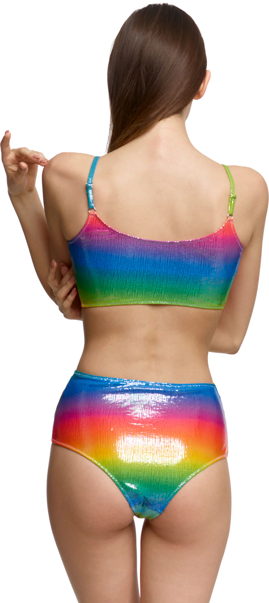 Monokini with arrow design and high waist, 'Ballerina' swimnwear