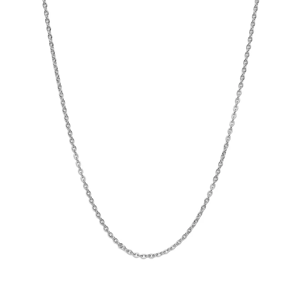 Ketting RVS - Halsketting Roestvrijstaal - Zilverkleurig - 45 cm