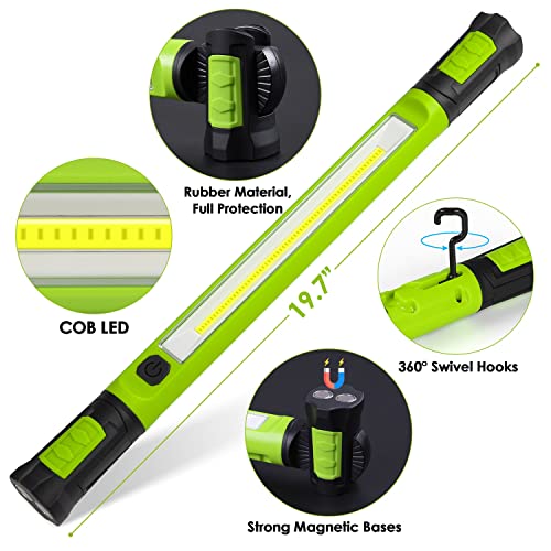 2025 Lámpara de Trabajo LED, 2500 lúmenes, Recargable 5200mAh con Soporte Magnético para Uso Bajo el Capó
