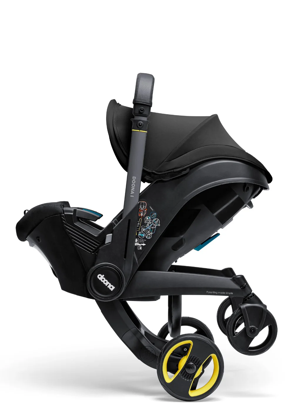 2025 Cochecito para bebé Doona i Negro Nitro