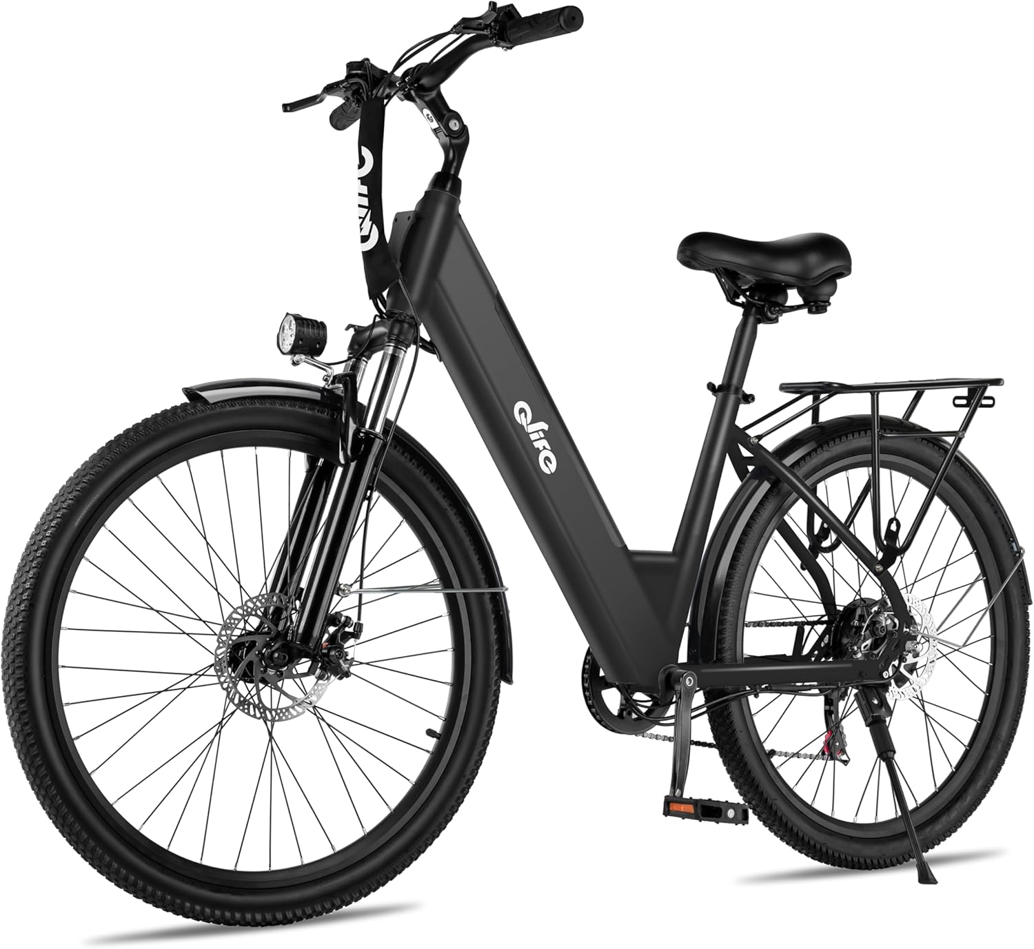 Qlife Cityone Electric Bike for Adults 26 Step-Through 22MPH Ebike with 2.1 Tire,UL2849 Certified Built-in Removable Battery,Peak 750W Motor Ebikes with 7 Speed, Commuter E Bicycle
