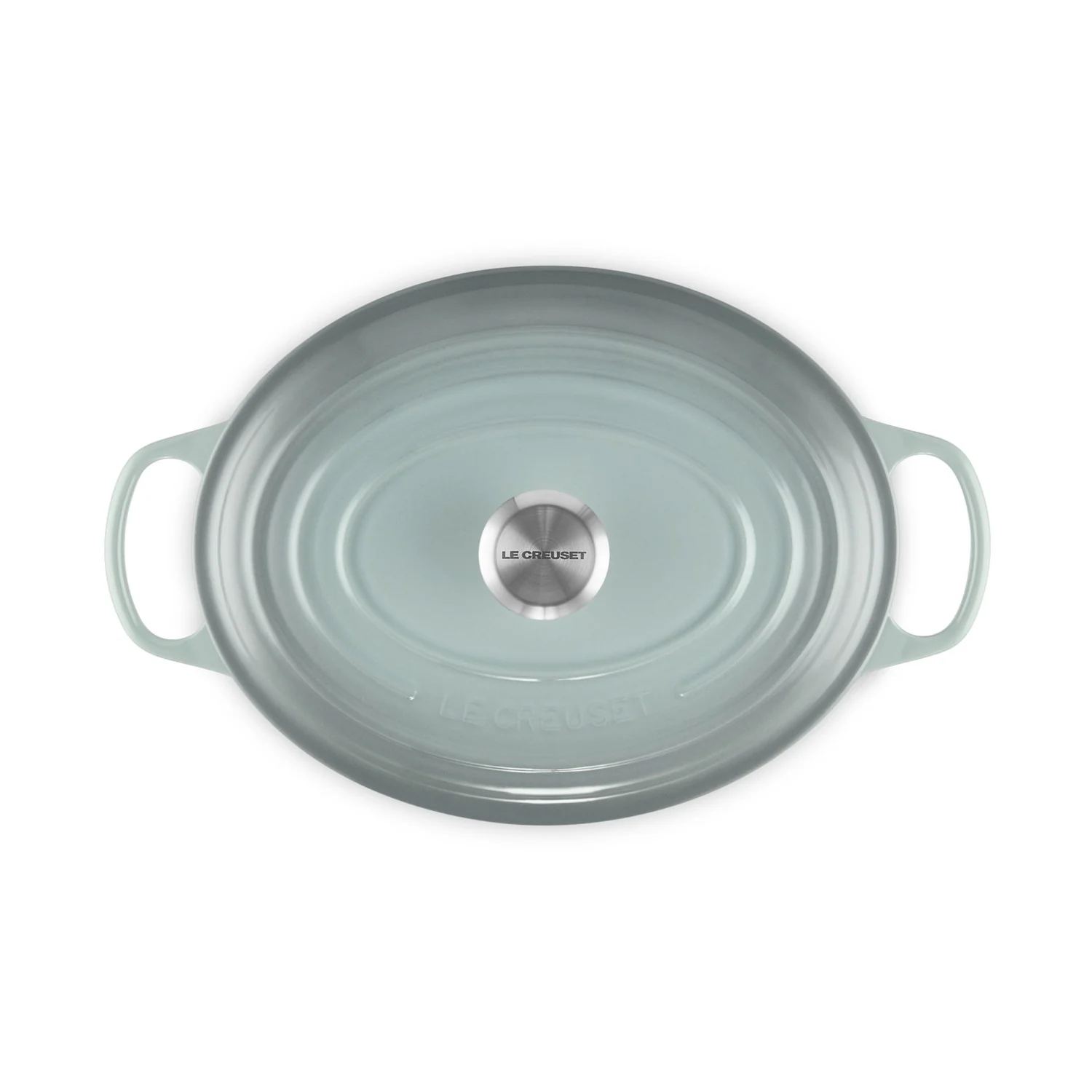 Le Creuset Pfanne Signature Bräter Oval  31 cm Sea Salt