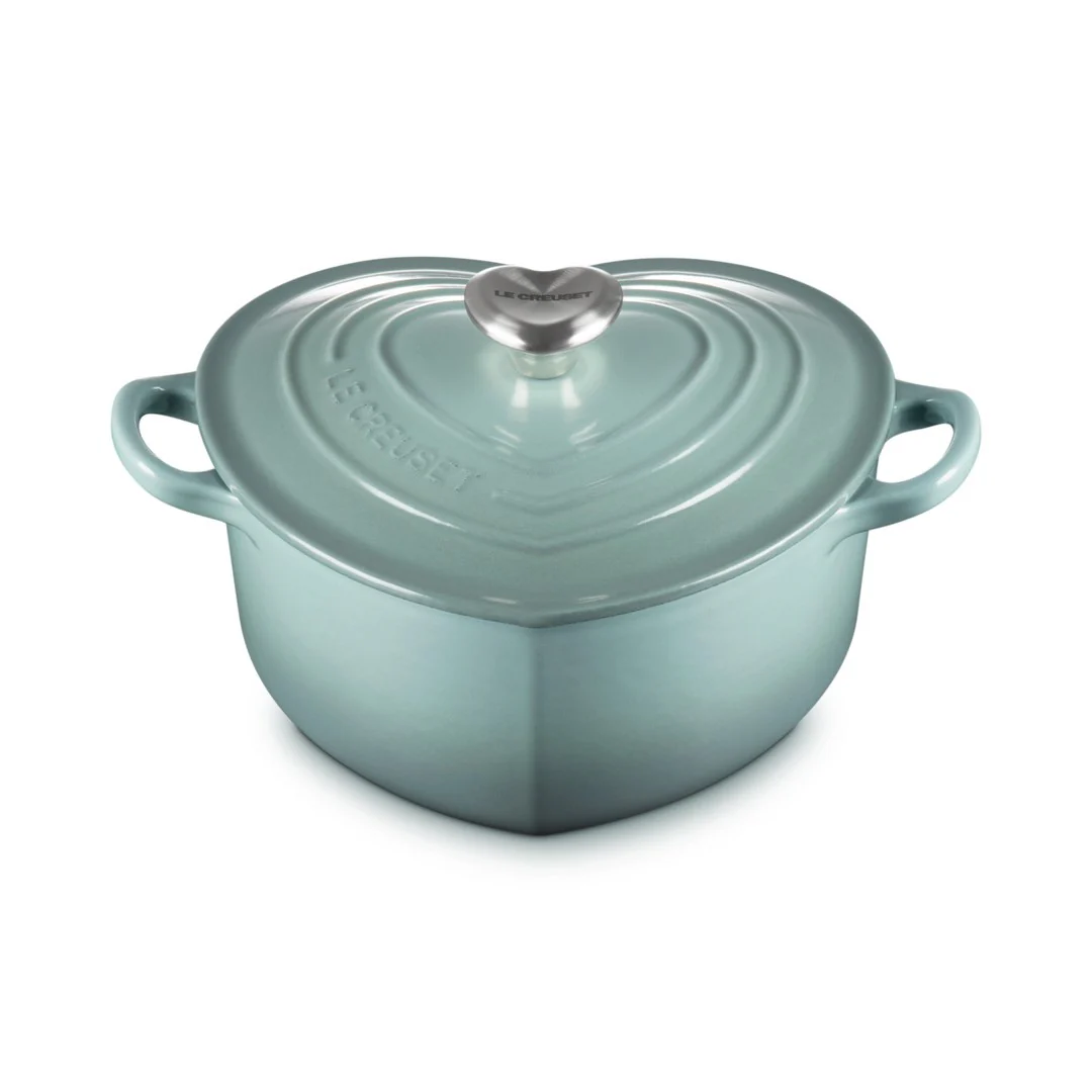 Le Creuset Pfanne Heart collection 20cm, 1.9L, Sea Salt