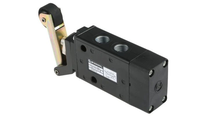 Norgren X3065102, Super X 5/2 mechanical valve, Roller lever/Spring, G1/4
