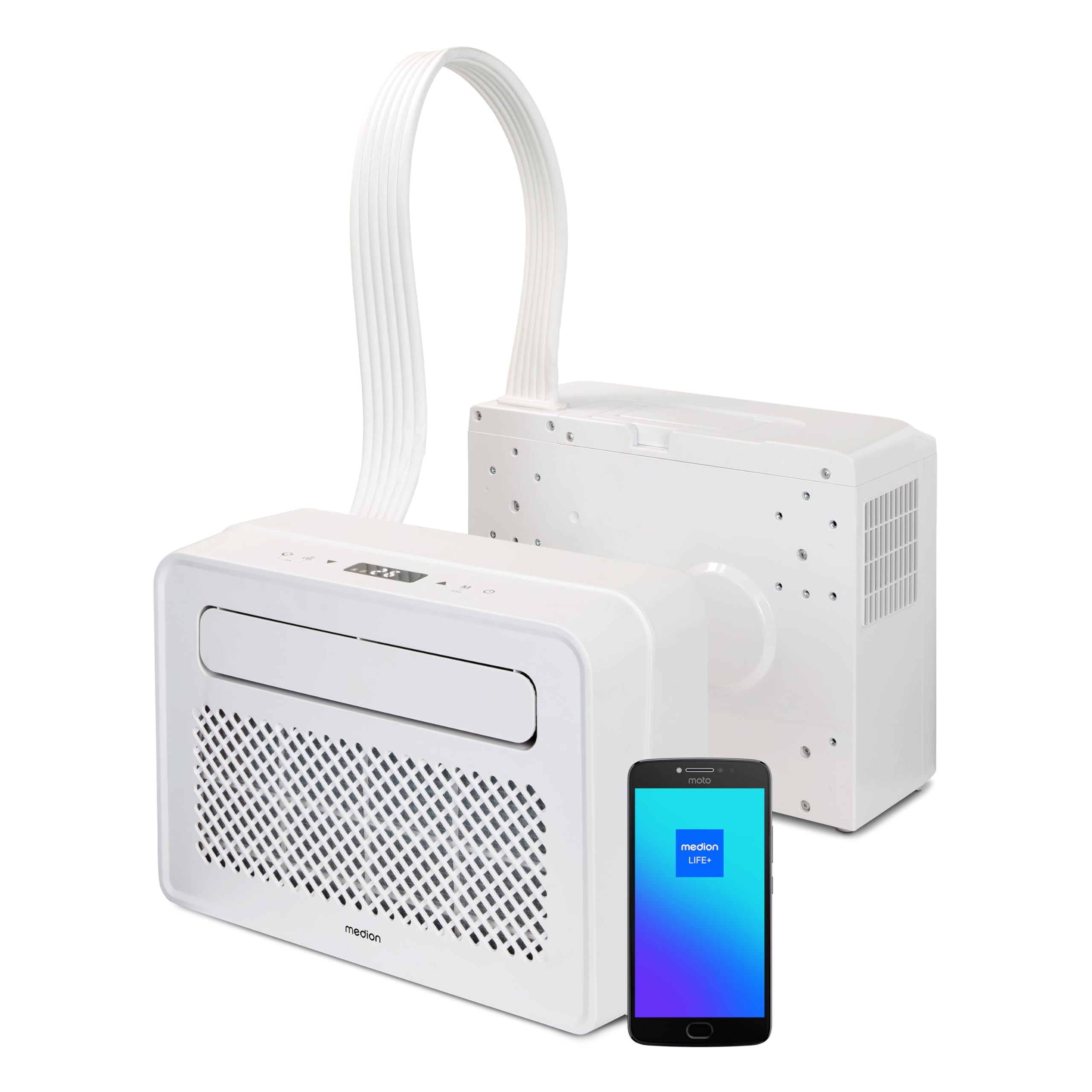 Aire Acondicionado Portátil Inteligente MEDION P502 2026 (5000 BTU, 3 en 1, Refrigeración, Deshumidificación y Ventilación, WiFi)