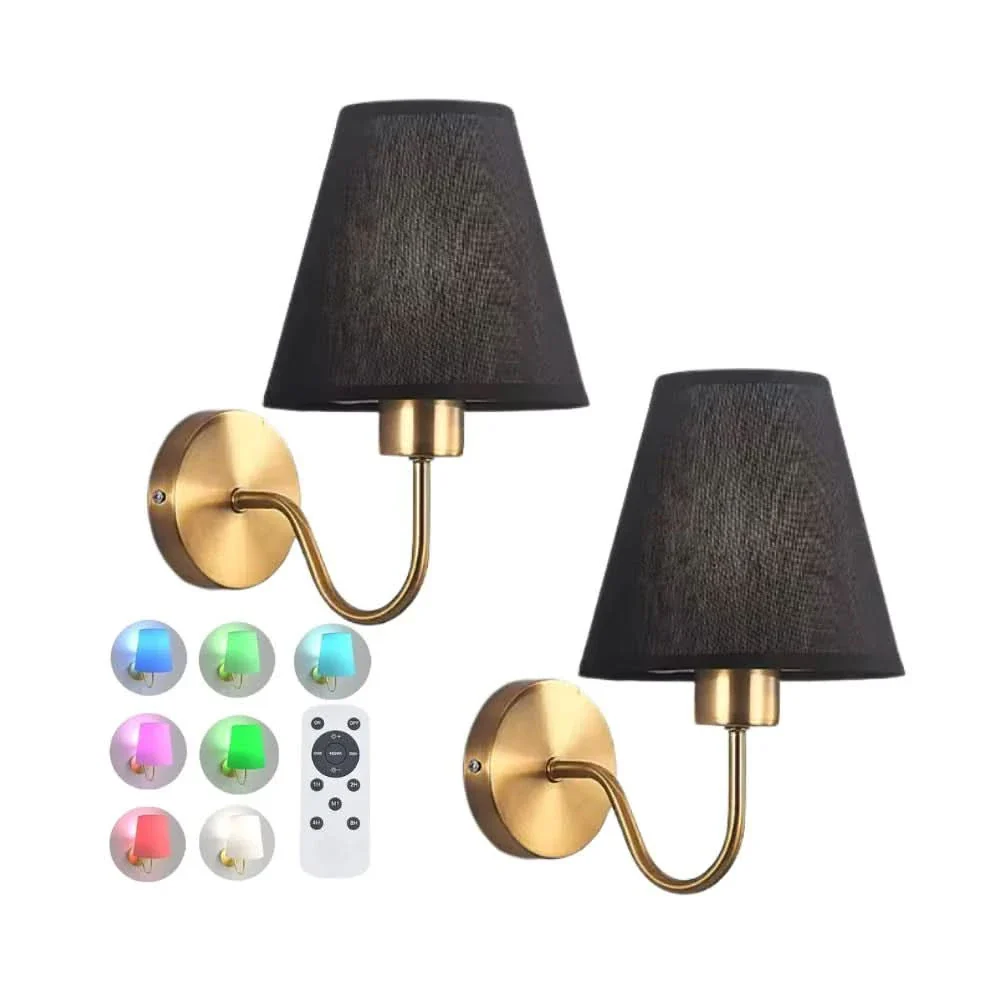 LuminArc? Wireless Wall Sconce (SET OF 2 + 2 BULBS FREE)