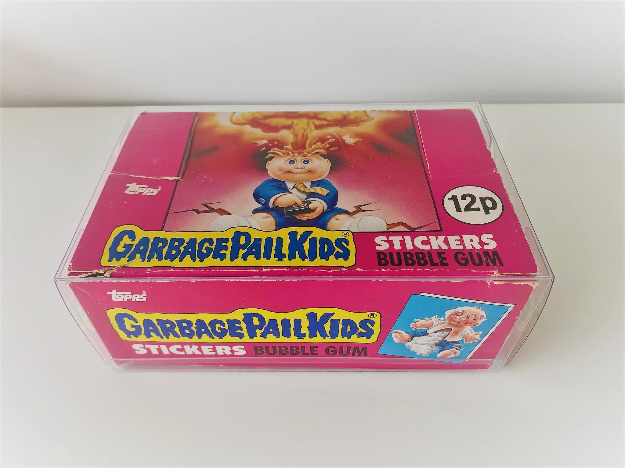 5x Thick Plastic (PET) Protection Boxes For UK Garbage Pail Kids/Garbage Gang Original Series
