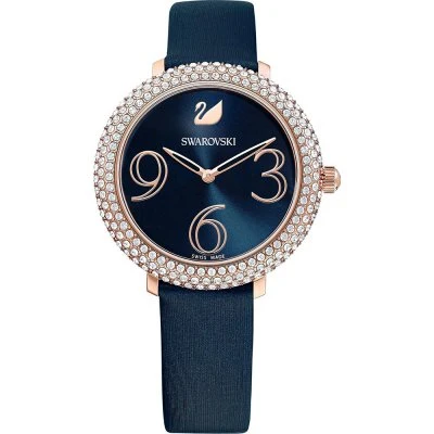 Swarovski Crystal Frost Quartz Blue Sunray Dial Women's Watch 5484061