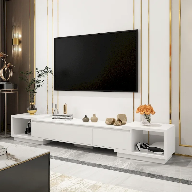 Adjustable Modern Media Console TV Stand with Storage