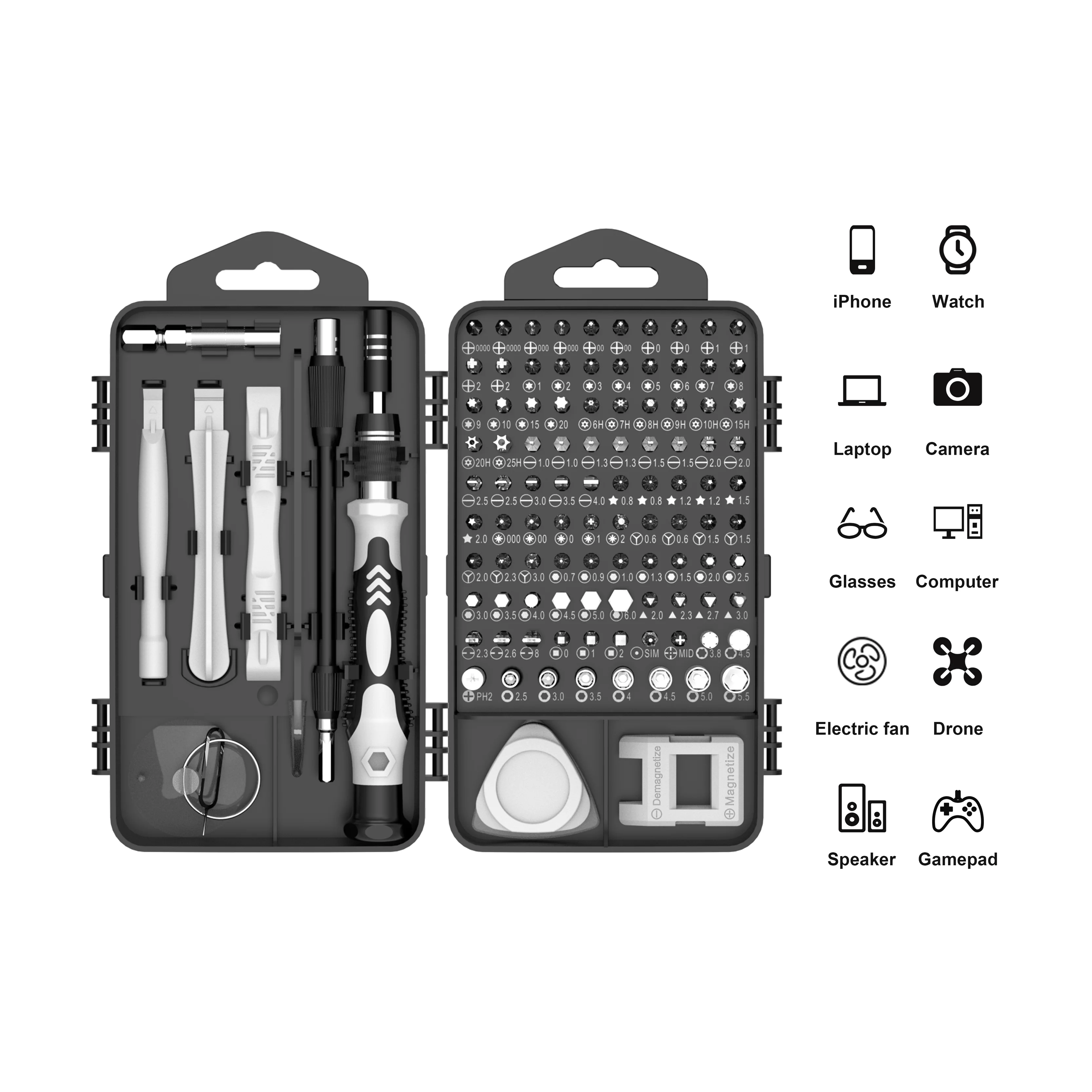 Mini Schraubendreher Set 117 in 1 für Elektroniker Reparatur werkzeug Präzisions-schraubendreher Mobile Laptop Spielzeug Brillen Kamera Torx Retoo
