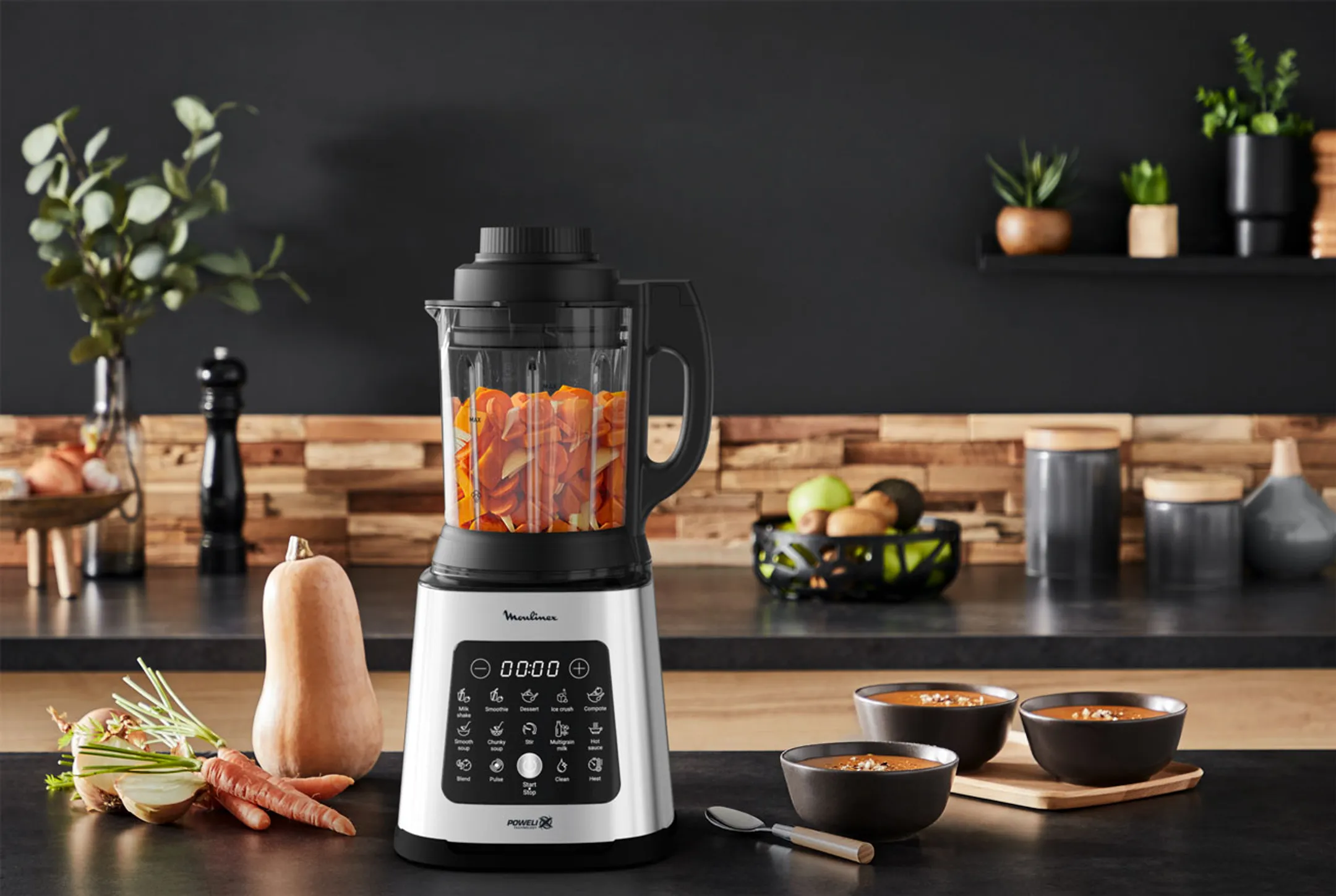 Moulinex Verwarmende Blender Perfectmix Cook LM835D10