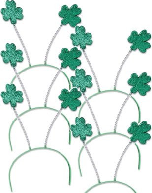 St. Patricks Day Green Shamrock Head Boppers 1871D