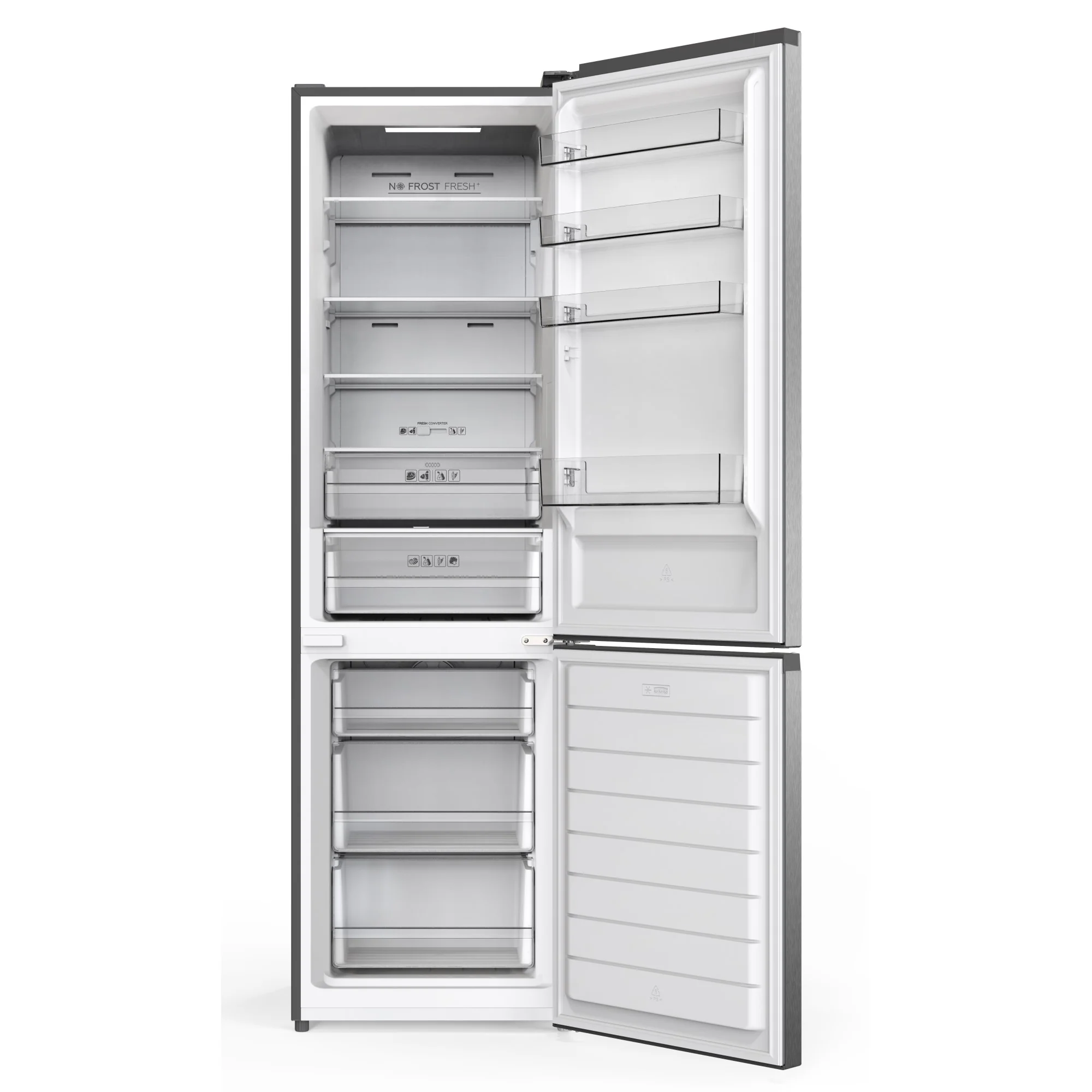 SPC Kühl- / Gefrierkombination KKS3772-A INOX-LOOK, 377 Liter