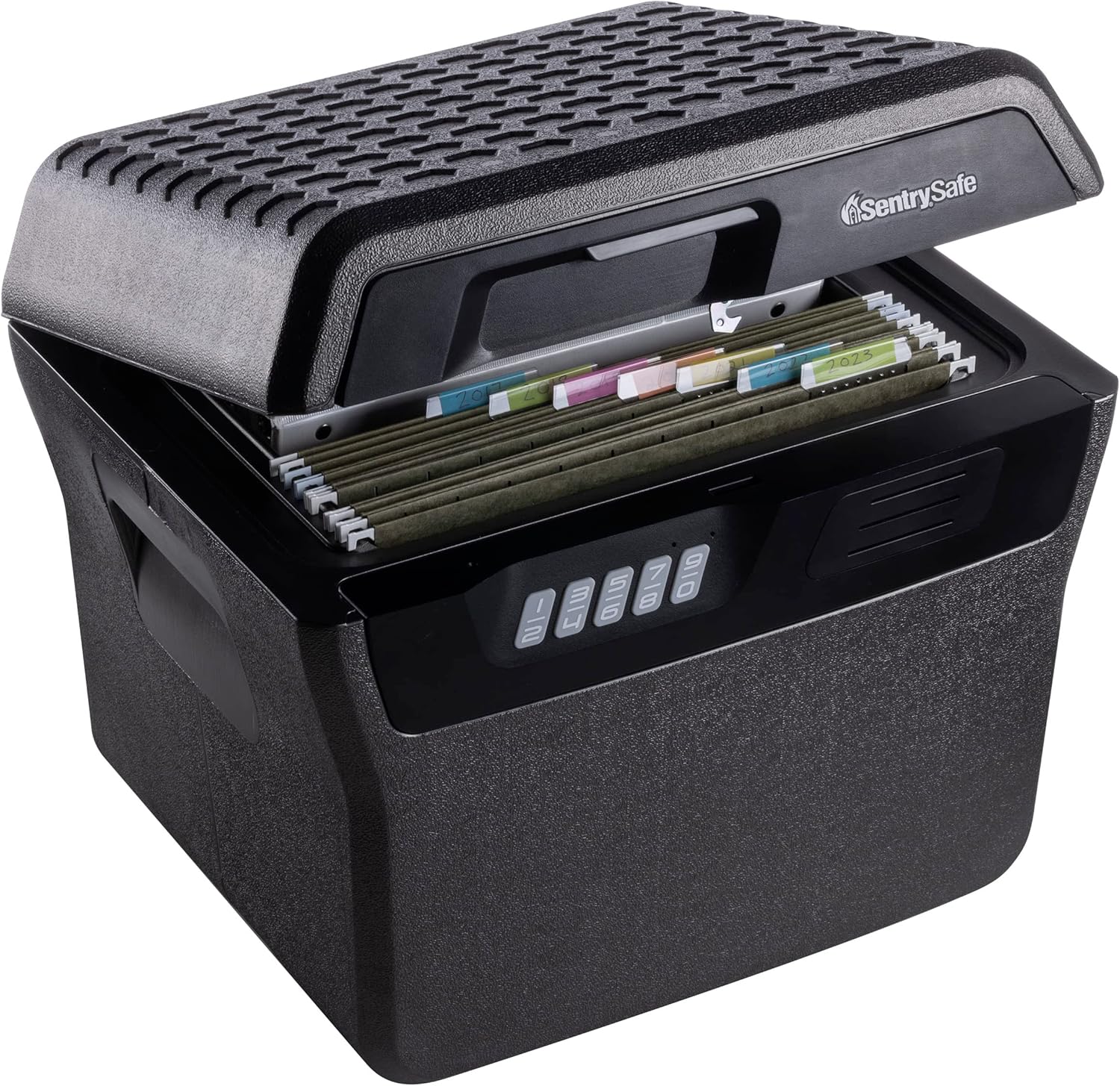 SentrySafe Charcoal Gray Waterproof and Fireproof Safe, Lock Box with Keypad for Documents and Hanging File Folders, Exterior: 14.1 x 16.6 x 13.8 Inches, ?FHW40300