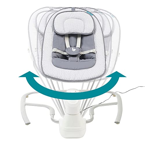 Babymoov Swoon Light Altalena elettrica Multifunzione, Legno, Grey, 1 unità (Confezione da 1) : Prima infanzia
