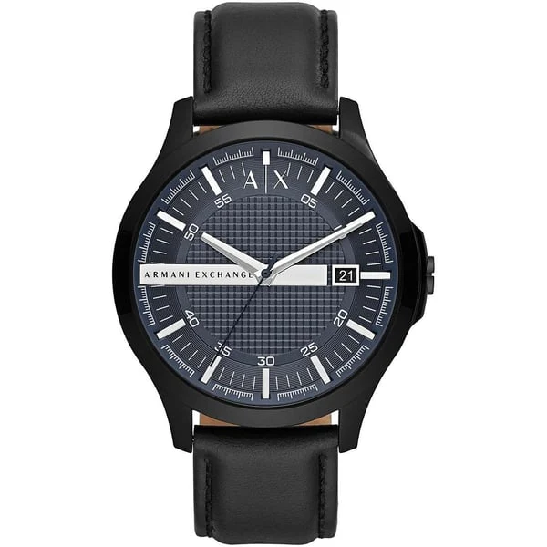 Armani Exchange Hampton All Black Blue Dial Watch - AX2411