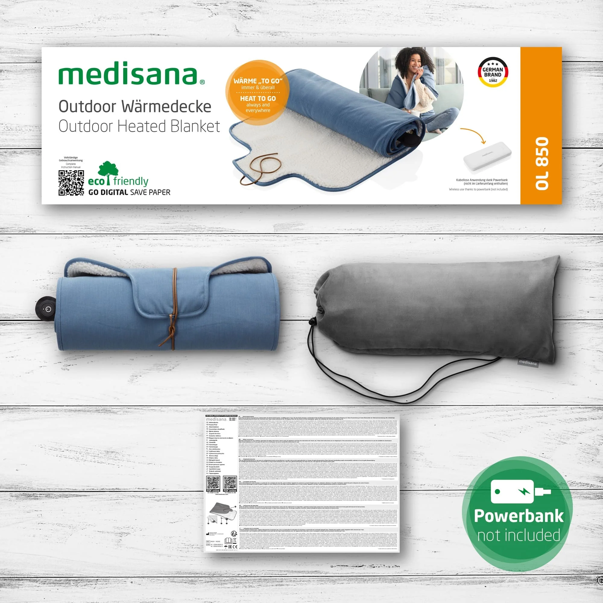 Medisana Heizdecke OL 850, blau