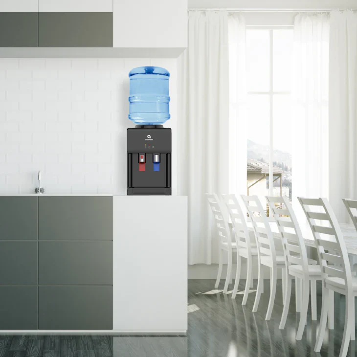2025 Dispensador de Agua de Sobremesa Avalon Premium de Carga Superior – Agua Caliente y Fría