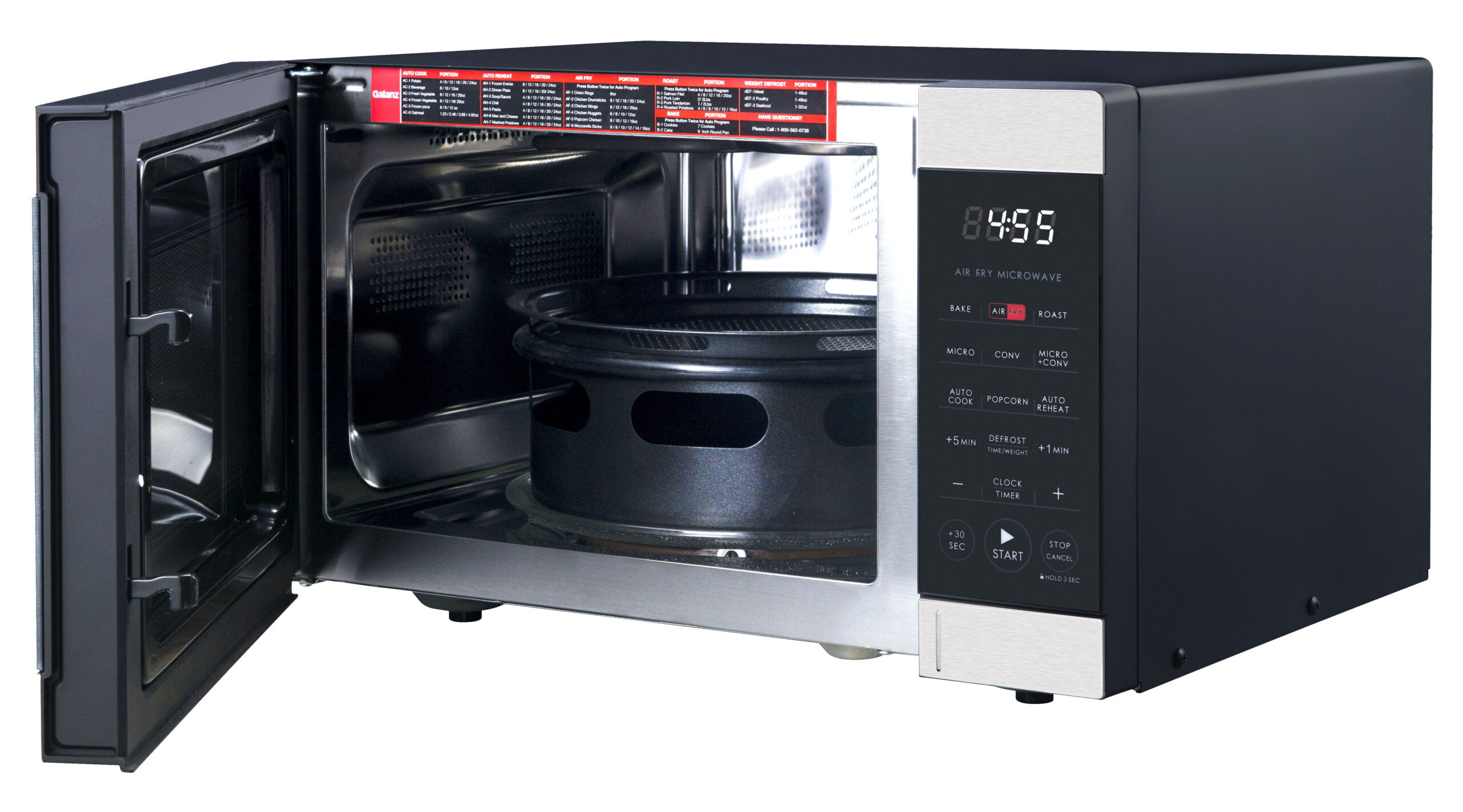 0.9 cu. ft. Air Fry Countertop Microwave, 900 Watts, Stainless Steel