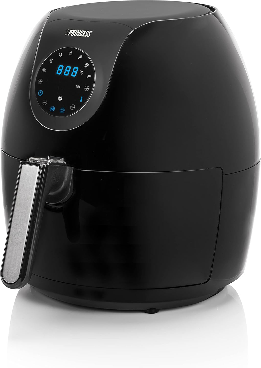 Princess Deluxe Oven Air Fryer - 11L - 1800W - Digital Touch Screen - 10 Preset Programs - Poultry and Basket Included - Stainless Steel - 182075