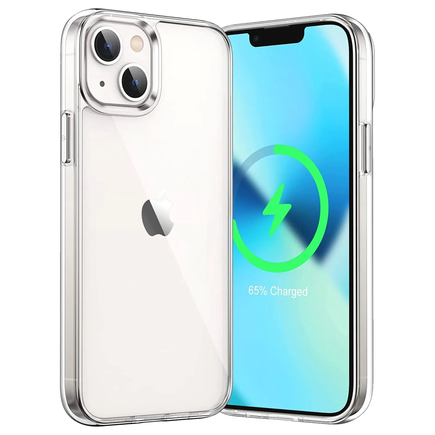 Transparente H��lle f��r iPhone mit Displayschutz