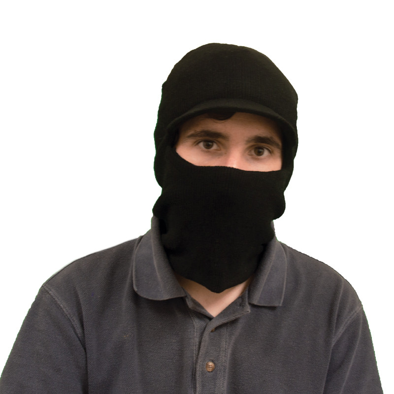 Visor Ski Mask Black One Hole 3054