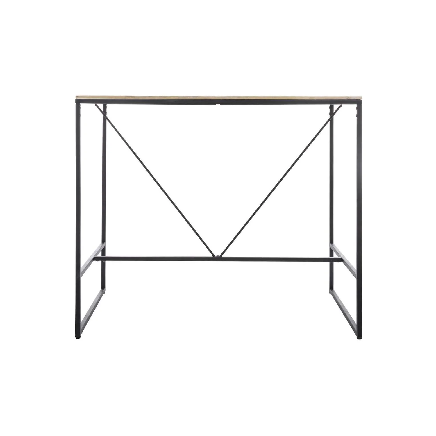 Tavolo In Legno Di Acacia E Metallo 115x70x98cm