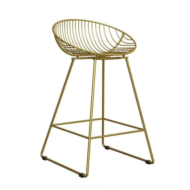 CosmoLiving by Cosmopolitan Ellis 24-Inch Metal Counter Height Bar Stool