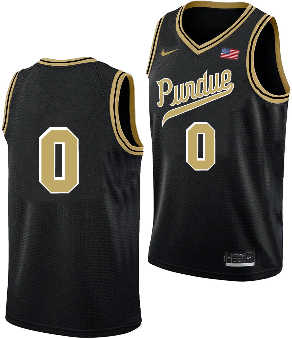 Men's #0 C.J. Cox Purdue Boilermakers College Basketball Jersey