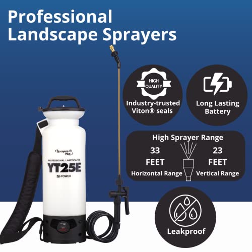 Sprayers Plus YT25E   Spruzzatori, Nebulizzatore Batteria agli ioni di Litio da 12 V con guarnizioni in viton e O Ring, Bacchetta in Ottone, ugello e Tracolla, 2 galloni : Amazon.it: Giardino e giardinaggio