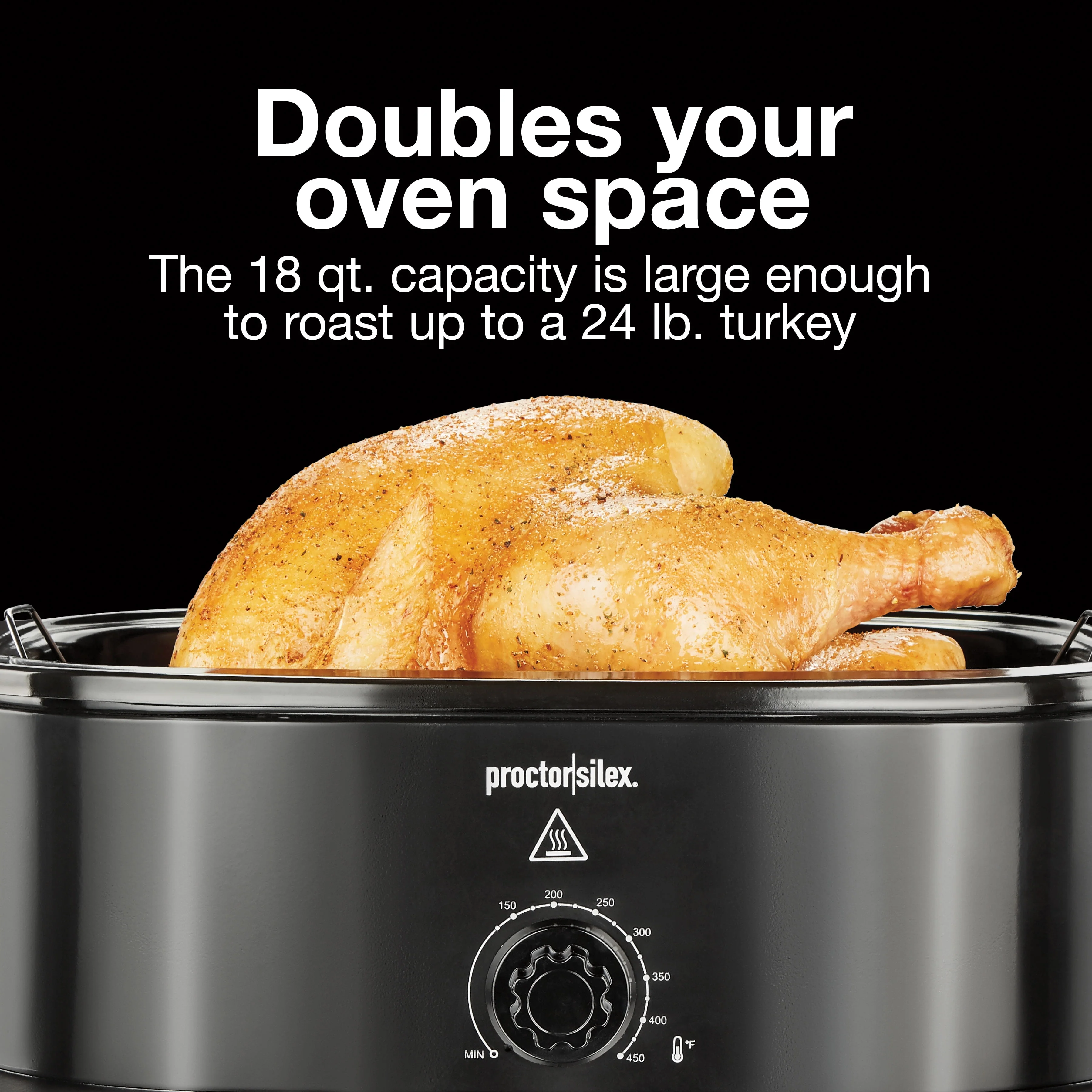 Proctor Silex Electric Roaster Oven, Black, 18 Quarts, 32200