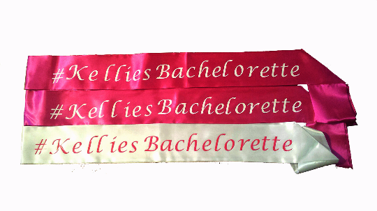 Bachelorette Sashes | Bachelorette Party Sashes | Customized 60