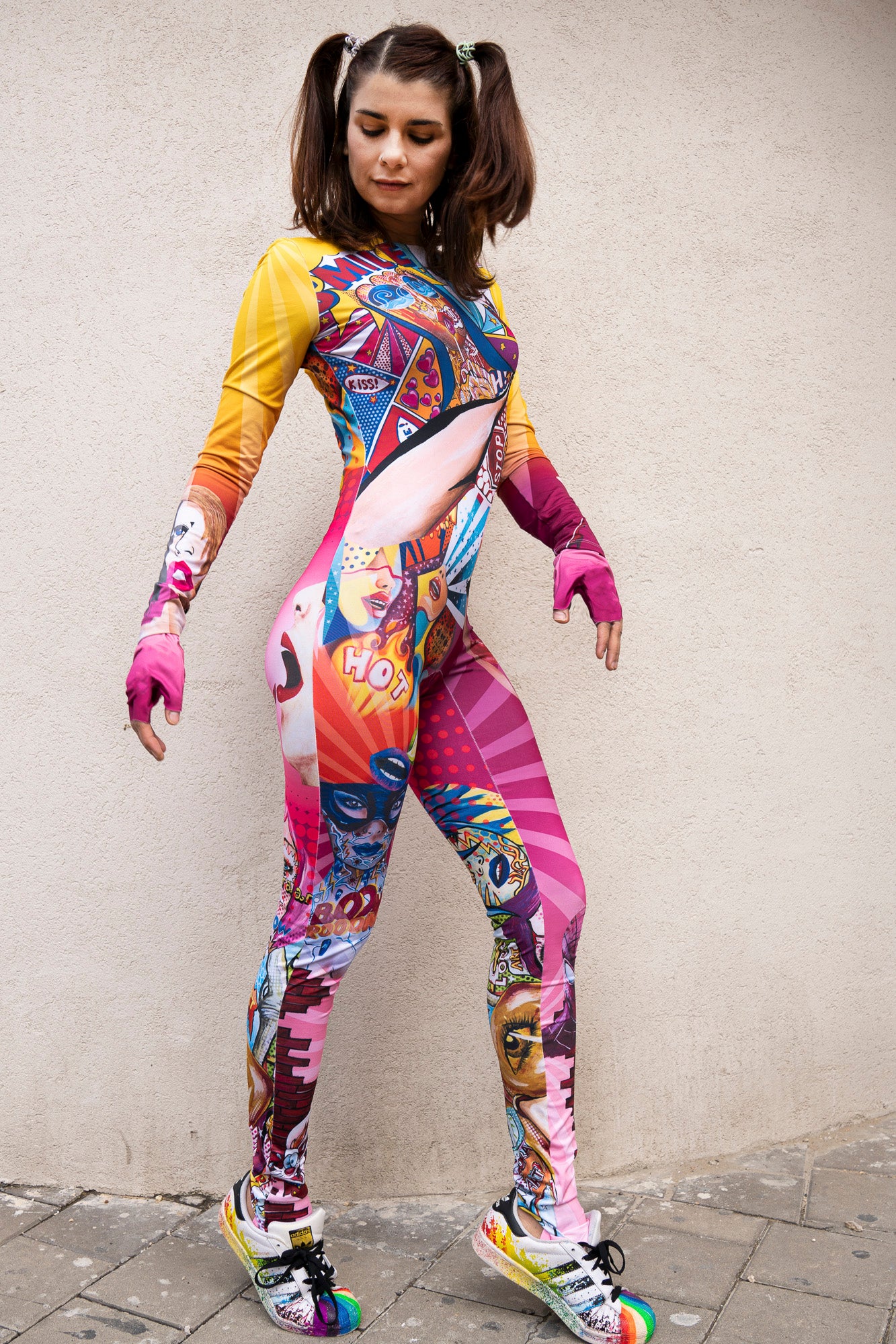 PopArt Overall, Slim fit, Bareback with thick straps