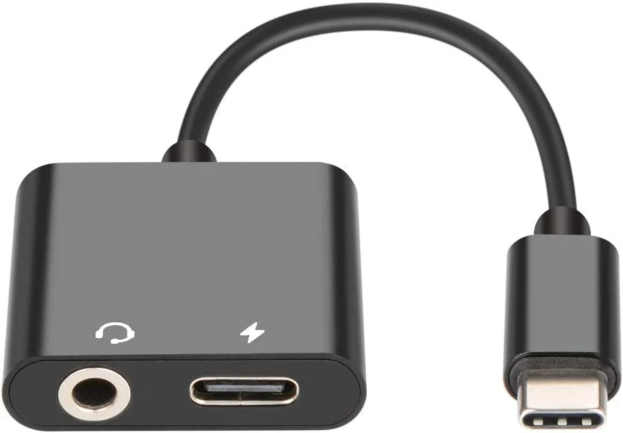 USB C Hub oder Lightning Adapter 2in1 �?iPhone Samsung Kopfhörer Adapter mit Ladefunktion