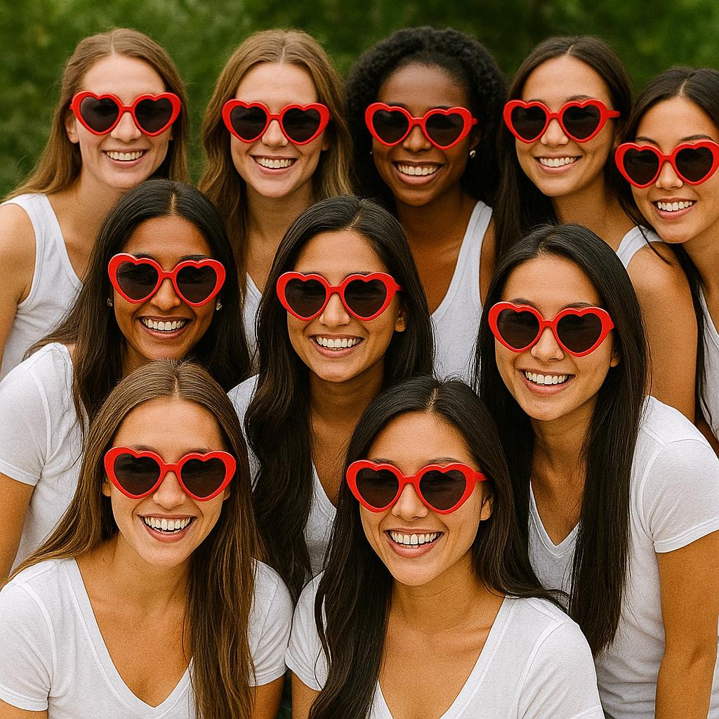 Red Heart Sunglasses Bulk |  Adult Size 100% UV Superior Quality 1015