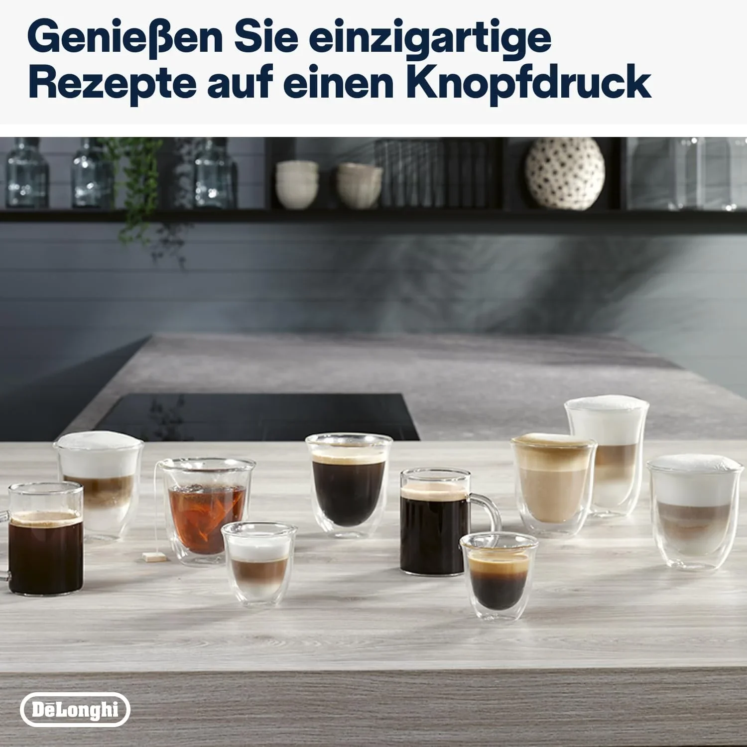 De'Longhi Magnifica Evo ECAM 292.81.B Kaffeevollautomat mit LatteCrema Milchsystem, 7 Direktwahltasten für Cappuccino, Espresso und weitere Kaffeespezialitten, 2-Tassen-Funktion, Schwarz