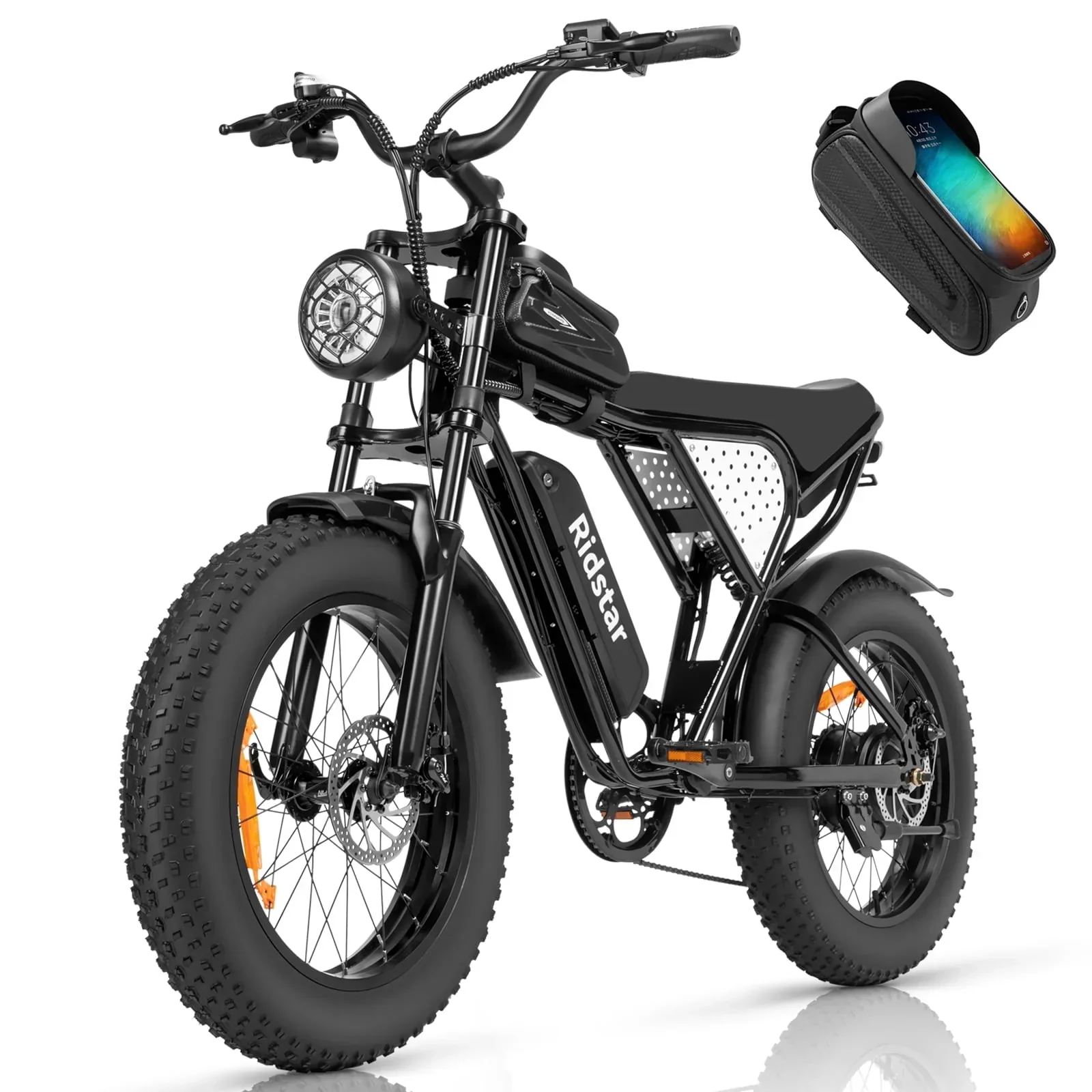 Electric Bike for Adults Ridstar, 1200W 30mph Moutain Bike,48V 15.6AH Battery E-Bike,20