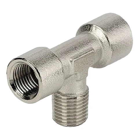 Metalwork - 2112001 A12 1/8 Female/Male/Female Tee Pneumatic Fitting