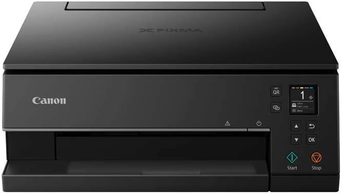 Canon PIXMA TS6350a Drucker Farbtintenstrahl Multifunktionsgerät DIN A4 (Fotodrucker, Scanner, Kopierer, OLED, 4.800x1.200 dpi, USB, WLAN, 5 separate Tinten, Duplexdruck, 2 Papierzuführungen), schwarz