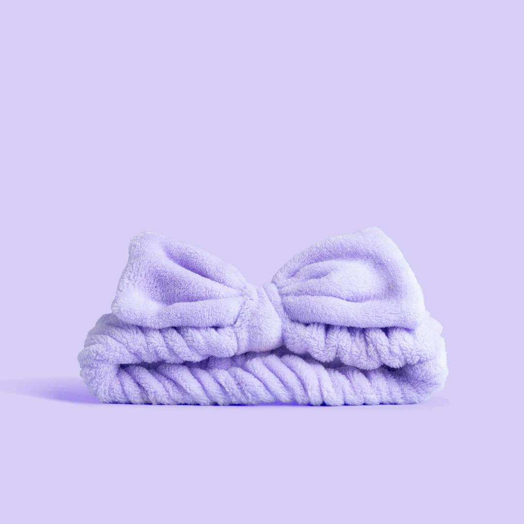Lilac Fluffy Bow Headband