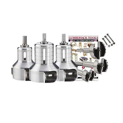 Lumberjack Tools PSK3 3-Size Pro Series Master Kit (1���, 1-1/2���, 2��� Tenon Cutters and Forstner Bits)